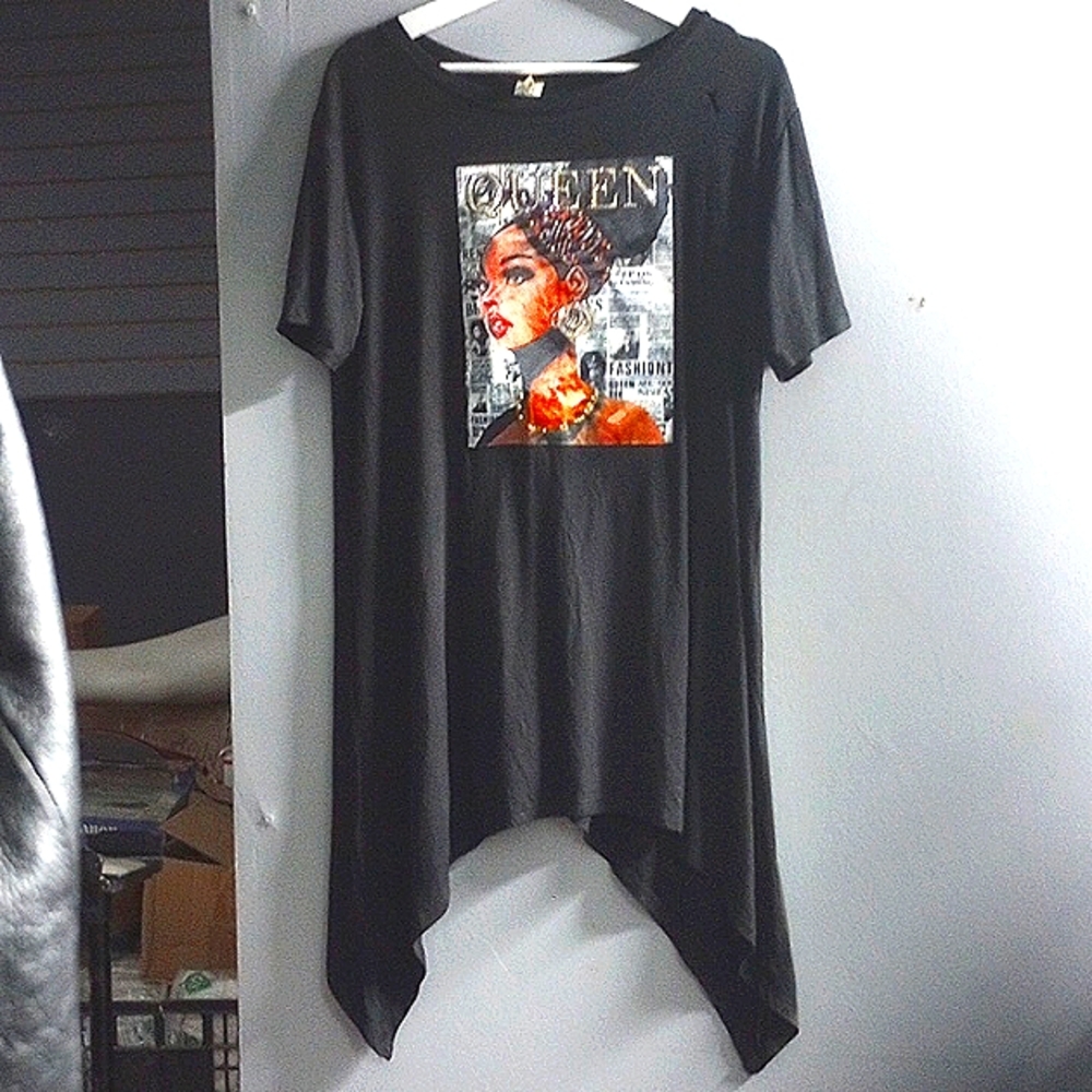 Queen Bee Crystal Embellished T-Shirt Top